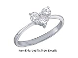 Stunning 1/2 Ct. Heart Shapped Diamond Promise Ring