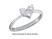 Stunning 1/2 Ct. Heart Shapped Diamond Promise Ring