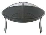 Feuerschale aus Stahl mit Schutzhaube, 60 cm Durchmesser