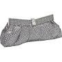 Caviar Satin Pattern Evening Bag (N 006) (Antique Silver)