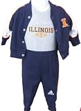 Illinois Fighting Illini 3-piece newborn set