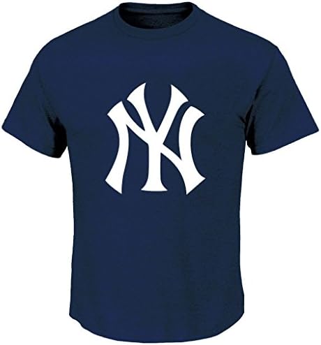 Kanup® Mens New York Yankees Athletic Jersey Cotton Crew Neck T-Shirt - Navy XL