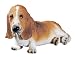 Basset Hound Figurine - Cold Cast Resin - 3'' Height