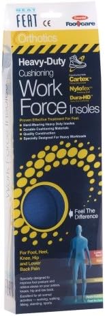Neat Feat Work Force Insole,Medium,Men's 7-9/Women's 8-11