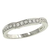 Ladies Pave Diamond Wedding Band .15cttw