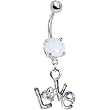 Aurora Gem Love Belly Ring