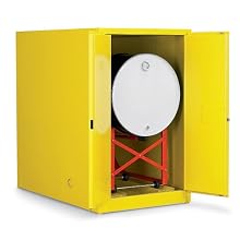 Eagle 2810 Drum Storage Safety Cabinet, Self-Closing, 2 Door, Horizontal Drum, 31-1/4" Width x 50" Height x 48-1/4" Depth, 55 Gallon Capacity