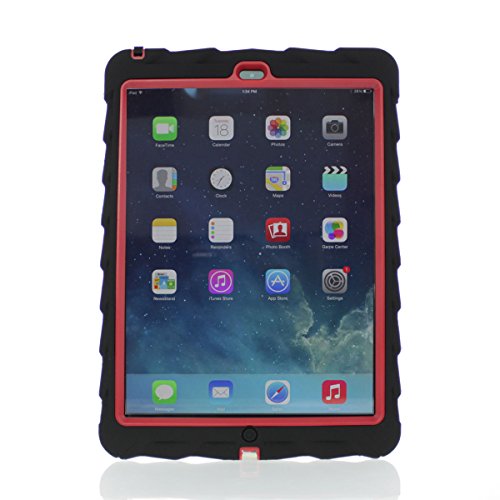 Apple iPad Air Drop Tech Red Gumdrop Cases Silicone Rugged Shock Absorbing Protective Dual Layer Cover Case