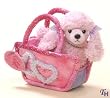 Russ Berrie  Purse Pet Pink Poodle