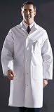 Medline 317TNS56 Lab Coat - Men's - White - Full - Knot Button - Size 56