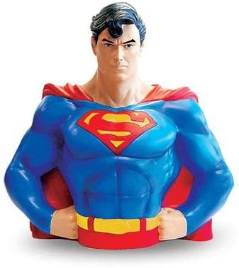 Official DC Comics Superman Bust Resin Money Bank