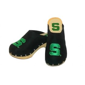 Michigan State Spartans Clogs by Get Ready Girls