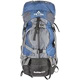 TETON Sports Outfitter 4600 Ultralight Internal Frame Backpack (35.5"x 14.4"x 14" Navy Blue)