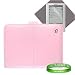 Sony Reader Pocket Digital Book (PRS300BC) (PRS300RC) (PRS300SC) Sleeve bag Cover carrying Leather Case --- PINK + Sony reader Screen Protector + Vangoddy tm, Live*Laugh*Love wrist band!!!