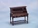 Miniature Vintage Desk in Walnut Stained Wood