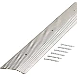M-D Building Products 78212 Extra Wide Fluted 2-Inch by 36-Inch Carpet Trim, Silver