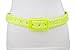 TFJ Women Rubber Belt Neon Yellow Plastic Buckle One Size XXS XS S M L XL
