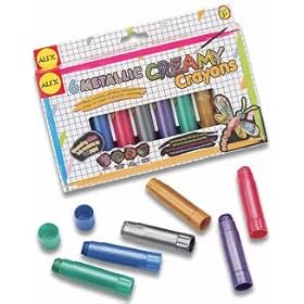 Metallic Creamy Crayons(6+Bru) by Alex Toys