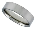 Surgical Steel 1/4" (6mm) Satin Finished Comfort Fit Flat Band