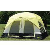 8 Person Dome Tent with Room Divider Two Room Eight Man Camping Tent Extra Large Family Tent (Tent Stakes and Carry Bag Included)