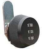 Office Products : Combination Cam Lock 5/8 Cylinder- Black