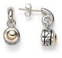 Sterling Silver Earrings With 14k Gold From The Swirl Collection