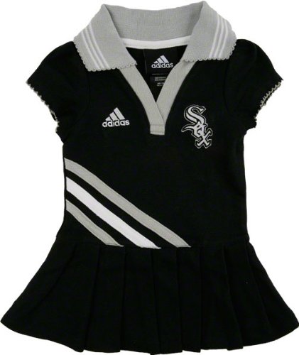 Chicago White Sox Toddler Black Polo Dress