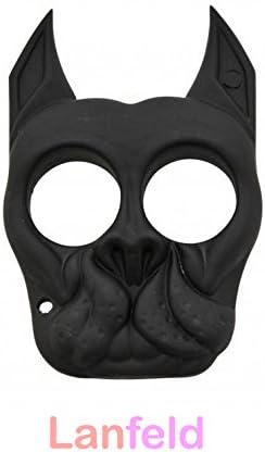 Lanfeld ABS Plastic Bull Dog Self Defense Keychain Emergency Weapons (1-Black)