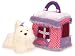   - Pink Polka Dot House and Maltese Pup