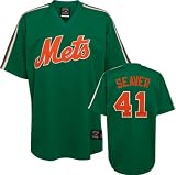 New York Mets Cooperstown Replica Tom Seaver #41 Green Throwback Jersey