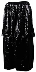 Strapless Polyester/Rayon Sequined  Dress