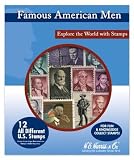 Harris Starter USA Stamp Collecting Pack - Famous American Men Stamps for Beginners