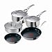 Tefal Jamie Oliver Stainless Steel 5 Piece Saucepan/Saute Pan/Frying Pan Set