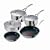 Tefal Jamie Oliver Stainless Steel 5 Piece Saucepan/Saute Pan/Frying Pan Set