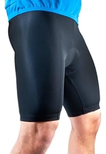 Mens Basic Bike Short Padded Cycling Shorts Biking Pant Black Large