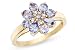 1 Carat Tanzanite and Diamond 14K Yellow Gold Ring (Limited Sizes Now Remaining)