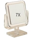 Rucci Square Stand Mirror, Acrylic, 1X/7X