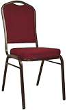4 Crown Back Stacking Banquet Chair with Goldvein Frame