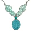 Sterling Silver Turquoise Necklace by Sajen, 20"