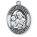 Sterling Silver St Joseph Medal and 24-inch Chain