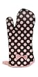 Jessie Steele 505-JS-94J Brown and Pink Polka Dot Oven Mitt