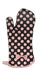 Jessie Steele 505-JS-94J Brown and Pink Polka Dot Oven Mitt