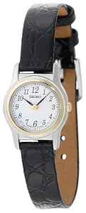Seiko Black Leather Strap Ladies Watch SXGM10