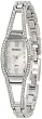 Armitron Women's 753531MPSV NOW Swarovski Crystal Accented Silver-Tone Bangle Bracelet Watch
