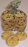 Gourmet Food : Scott's Cakes 1 lb. Chocolate Chip Shortbread Cookies in a Holly Bag
