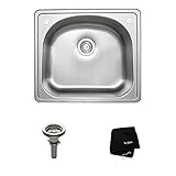UPC 846639012485 product image for Kraus 25 inch Topmount Single Bowl 18 gauge Stainless Steel Kitchen Sink | upcitemdb.com