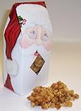 Scotts Cakes Glazed Macadamia Nuts 1/2 Pound Standing Santa Box