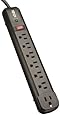 Tripp Lite 7 Outlet (6 Right Angle + 1 Transformer Outlet) Surge Protector Power Strip 4ft Cord LIFETIME WARRANTY & $25K INSURANCE (TLP74RB)