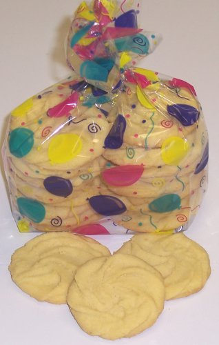 Scott's Cakes 1 lb. Almond Shortbread Cookies in a Balloon Bag by Scott's Cakes
