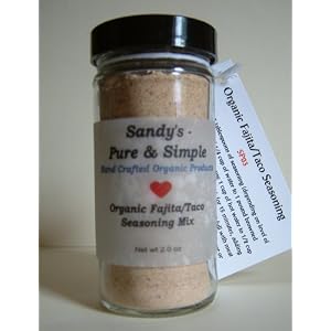 Organic Fajita Taco Seasoning by Sandy